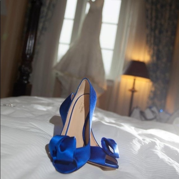 Kate Spade Blue Clarice Evening Pump - Picture 13 of 13